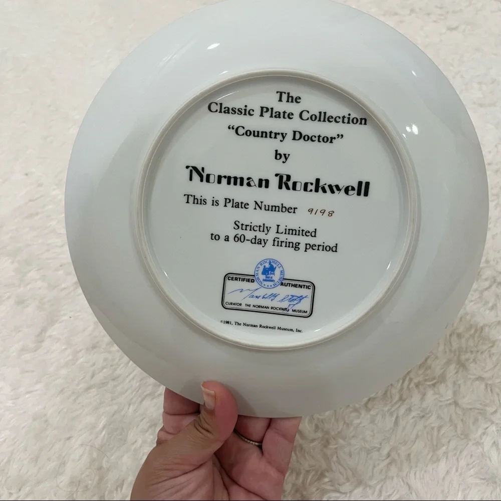 Norman Rockwell Porcelain Plate “Country Doctor”